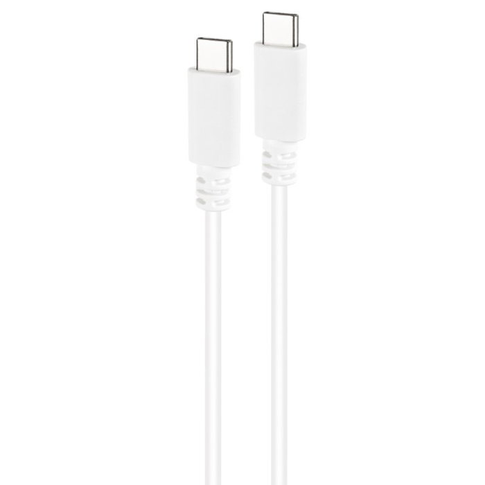 Nanocable Cable USB 2.0 USB-C a USB-C 3A, 1 m, Blanco